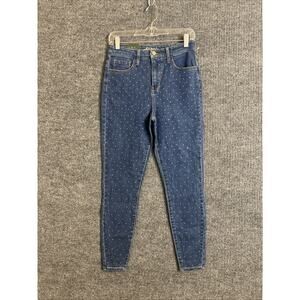 Wild Fable Womens High Rise Skinny Jeans Size 4 Sequin Embellished Medium Wash